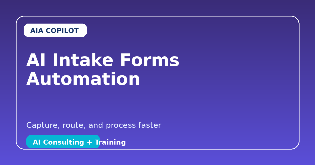 AI Intake Forms and Document Automation